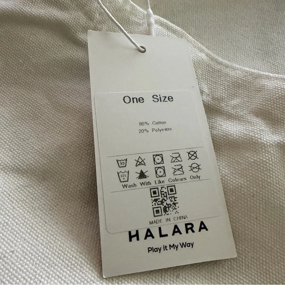 Halara Play It My Way Canvas Tote NWT